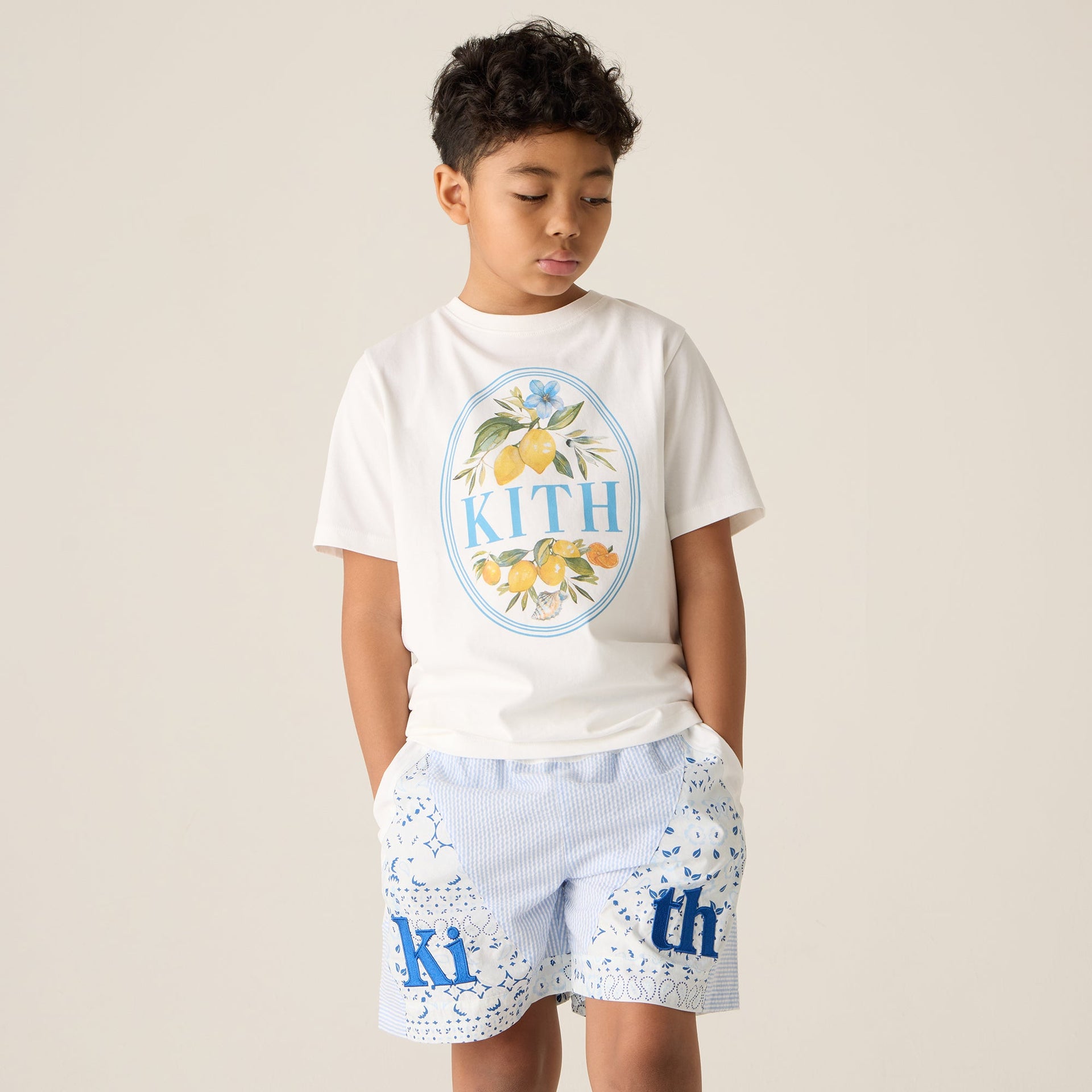 Kith Kids Patchwork Turbo Short - Larimar