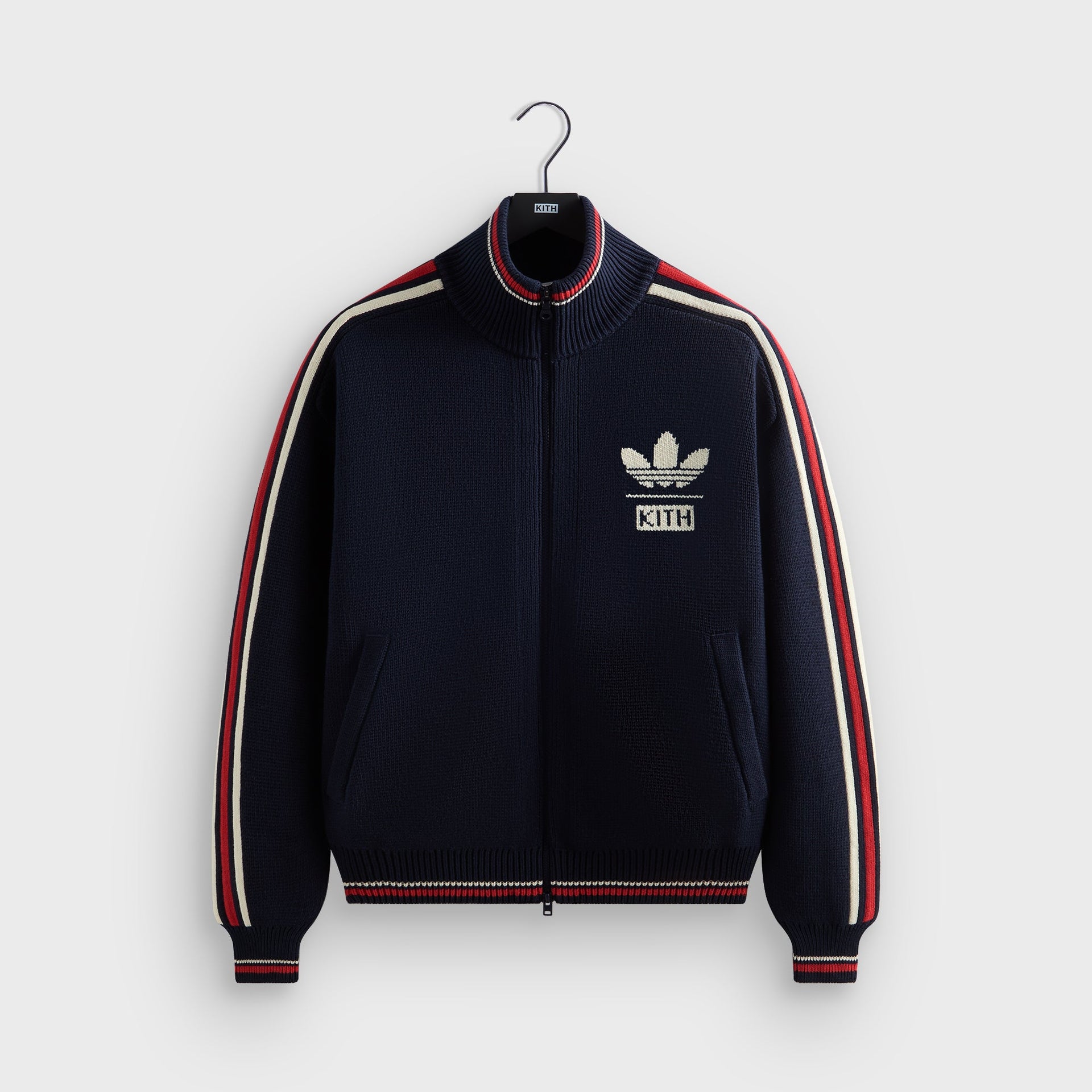 Kith for adidas Football Knit FullinZip Jacket in Legend Ink