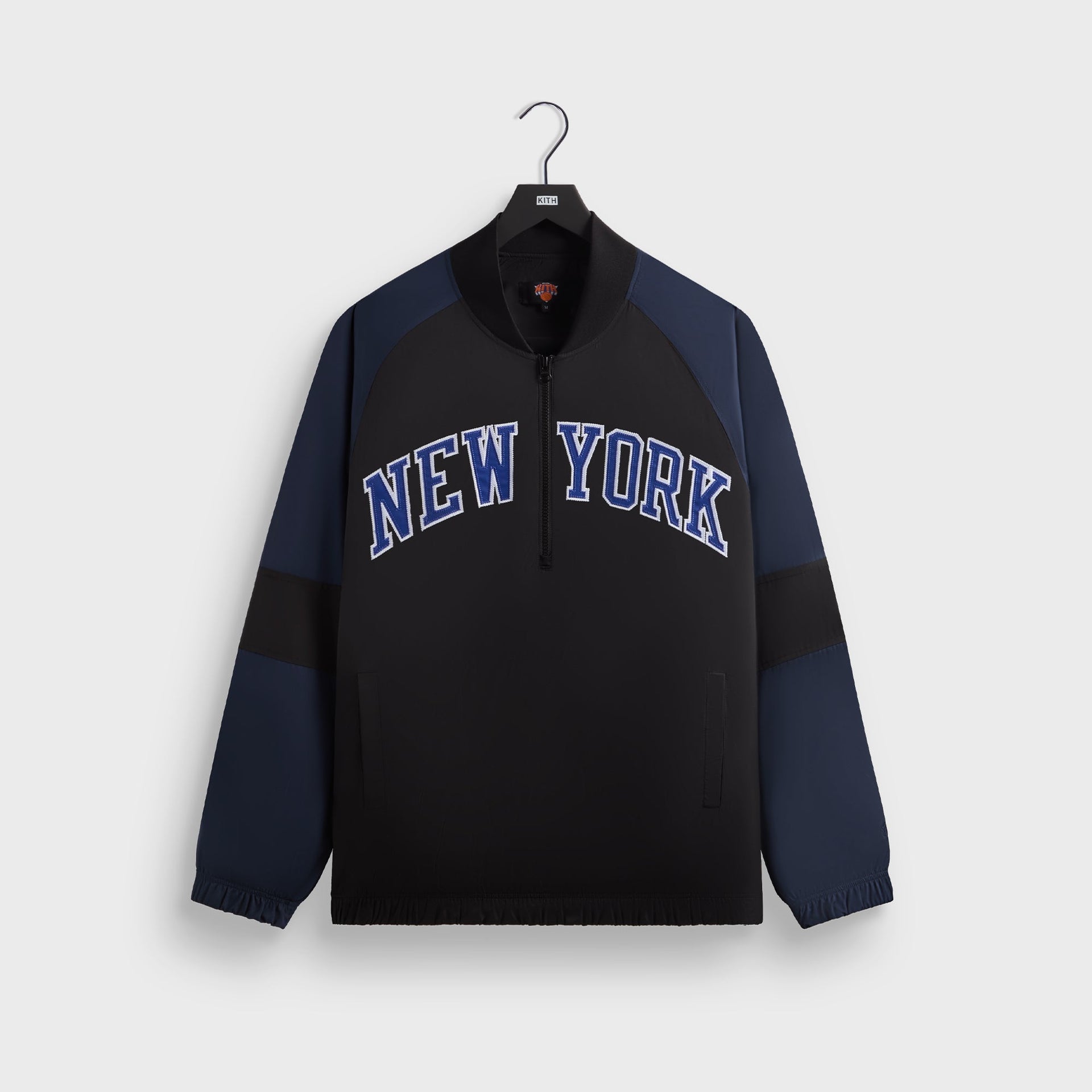 Kith for the New York Knicks Ball Nylon Quarter Zip - Black