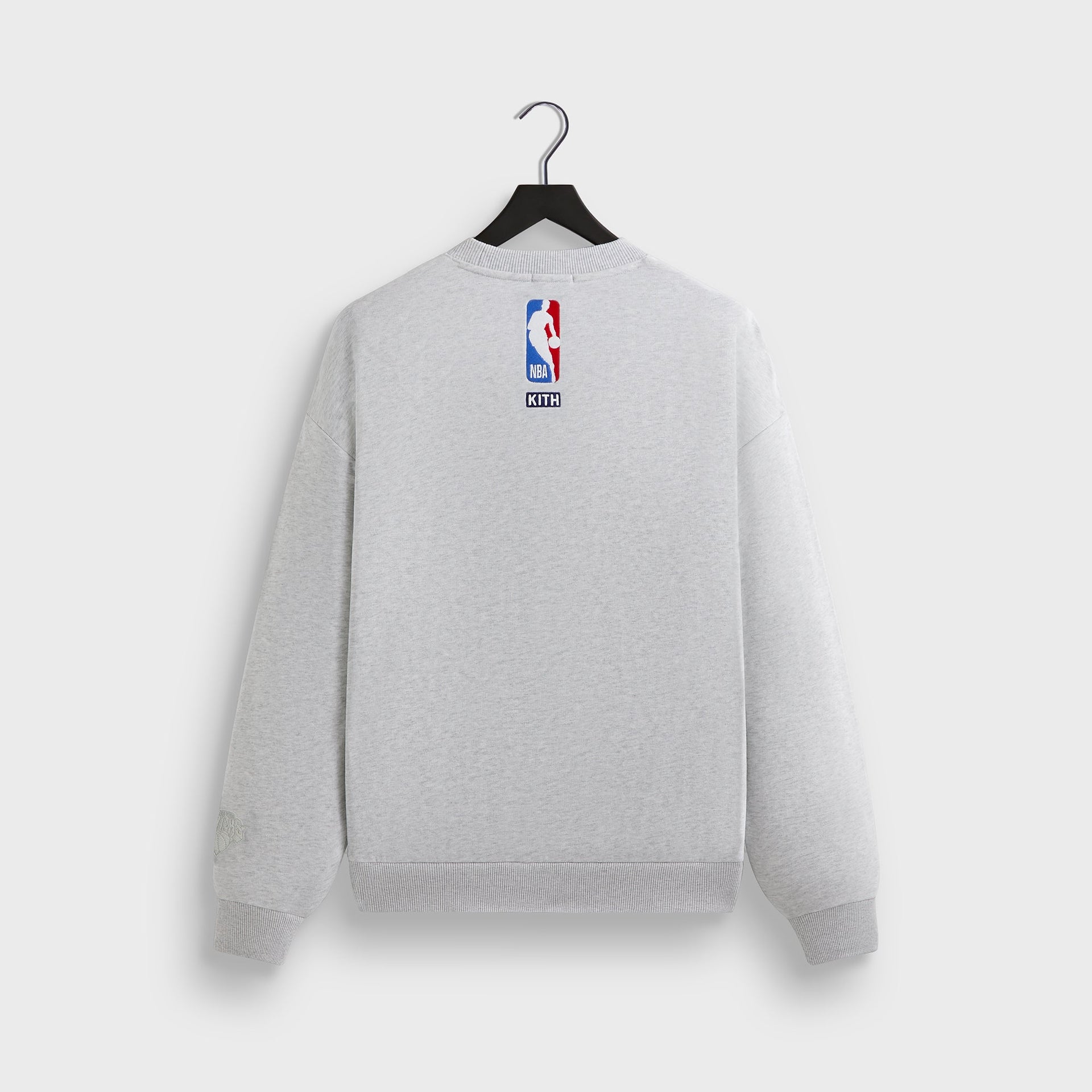 Kith for the New York Knicks Classic Vintage Nelson Crewneck - Light Heather Grey