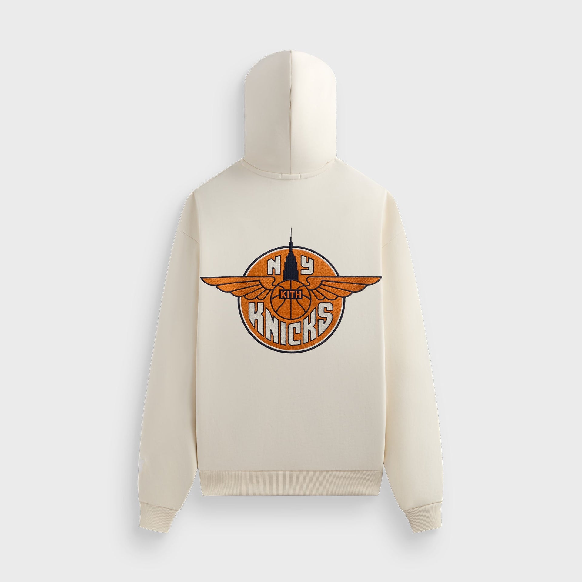 Kith for the New York Knicks Wingman Vintage Nelson Hoodie - Sandrift