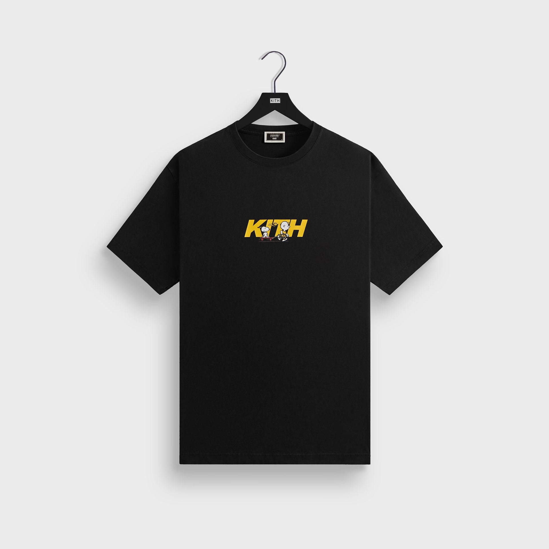 Kith for Peanuts Skateboard Fast Logo Tee - Black