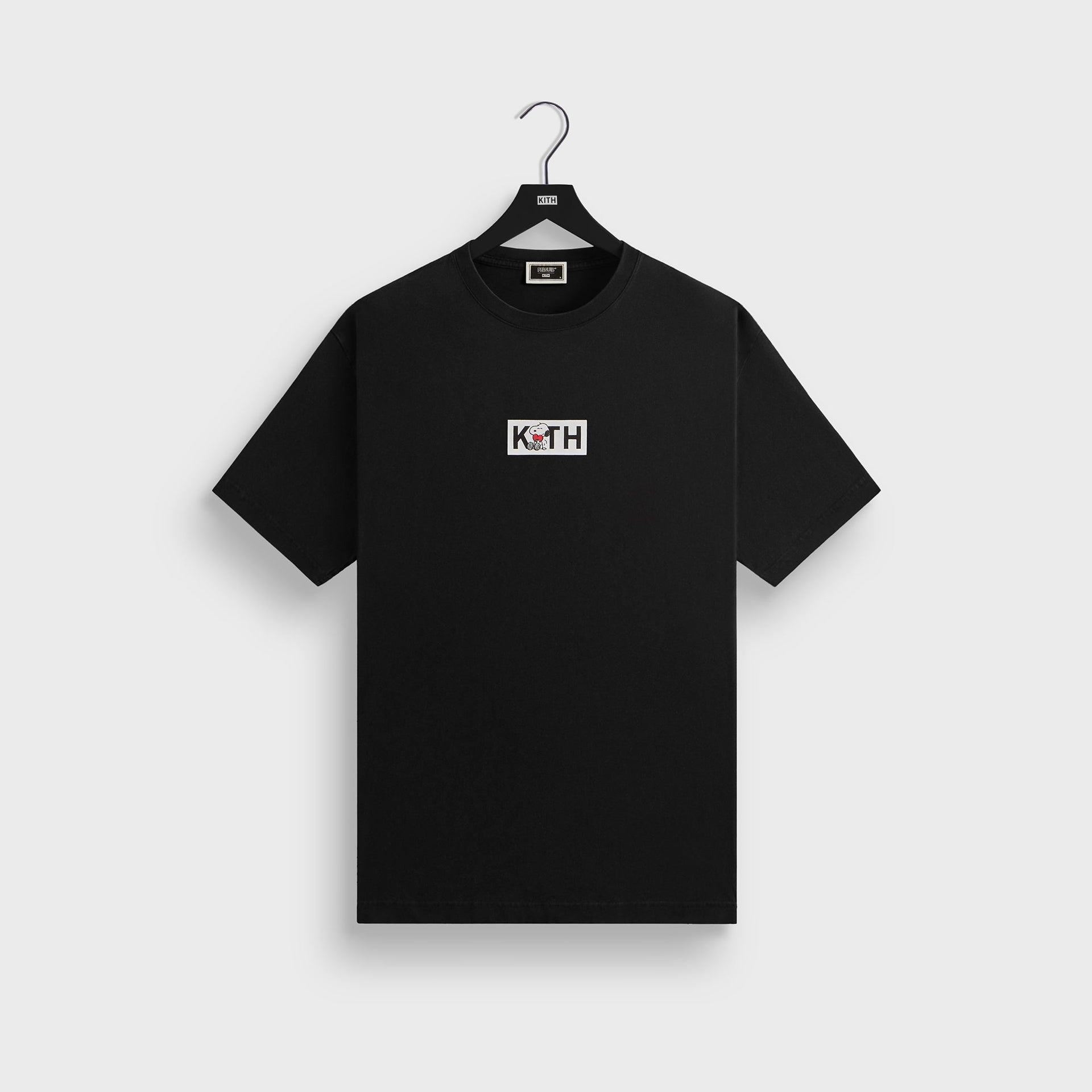 Kith for Peanuts Snoopy Classic Logo Tee - Black