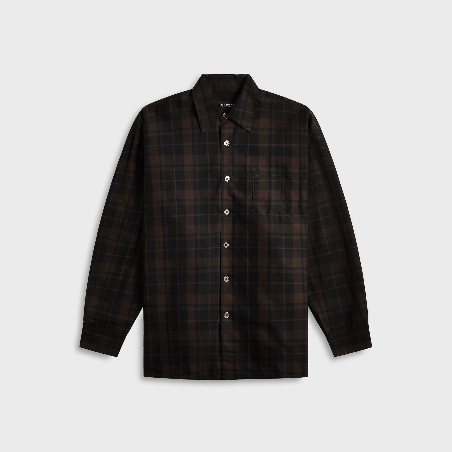 Our Legacy Borrowed Shirt - Black Sheer Shadow Check